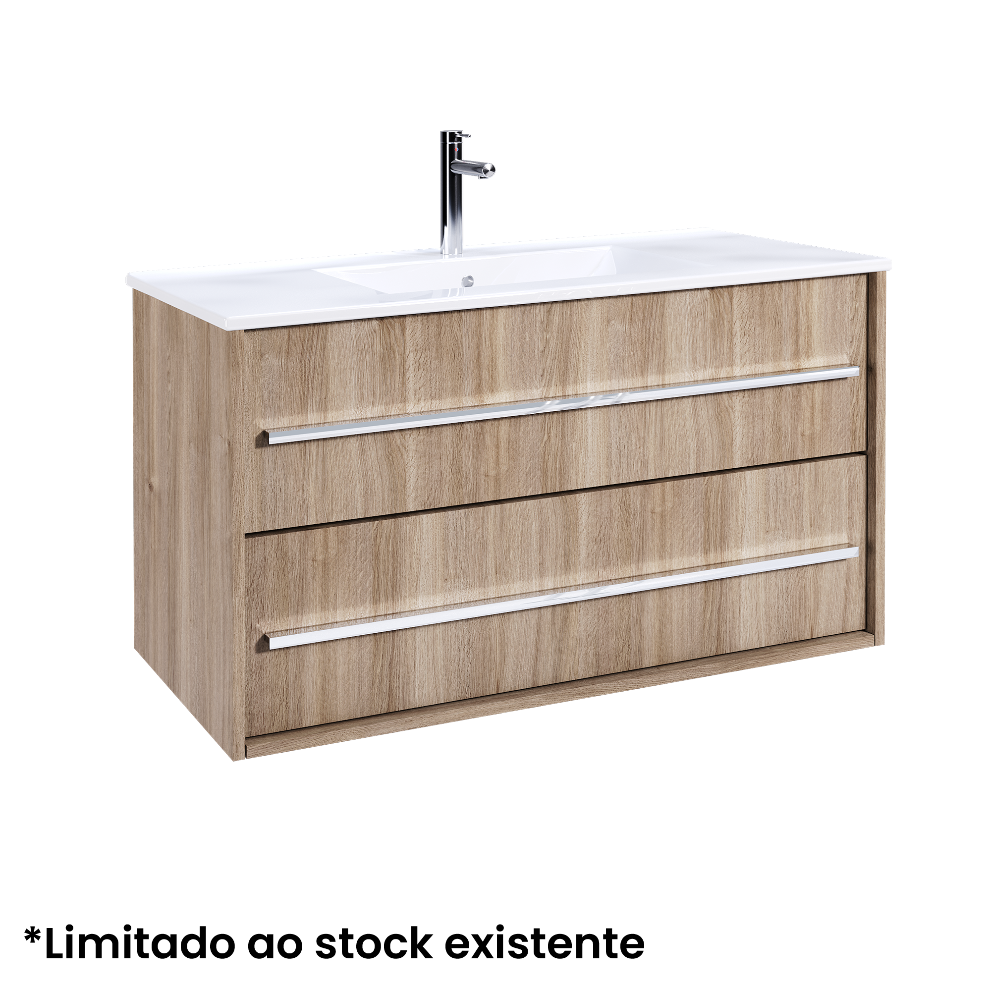 Vanity MODERN Wall Hung 100 cm Oak - 5602566235718