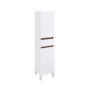 Coluna IRIS Chão 35 cm Branco e Wengue - 5602566002174
