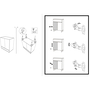 Cabinet ZEUS Freestanding 40 cm Dark Grey Oak - 5602566211620