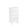 Chest of Drawers ZEUS Freestanding 40 cm White - 5602566216281
