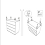 Chest of Drawers ZEUS Freestanding 40 cm Natural Oak - 5602566216328