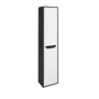 Tall Unit VINCE Wall Hung 35 cm Dark Grey Oak and White - 5602566217004
