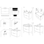 Vanity VINCE Wall Hung 60 cm Grey Oak and White - 5602566217042