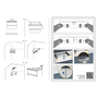 Móvel PLAY V2 Suspenso 60 cm 2 Gavetas Branco - 5602566233813