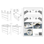 Móvel PLAY V2 de Chão 80 cm 3 Gavetas Branco - 5602566233967