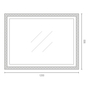 Espelho LIZ 120x90cm Preto Mate - 5602566234995