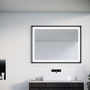 Espelho LIZ 120x90cm Preto Mate - 5602566234995