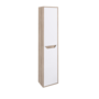 Tall Unit VINCE Wall Hung 35 cm Oak and White - 5602566235336