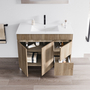 Vanity ZEUS Freestanding 100 cm Oak - 5602566235442