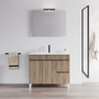 Vanity ZEUS Freestanding 100 cm Oak - 5602566235442