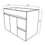 Mueble ZEUS Suspendido 70 cm Roble - 5602566235473
