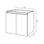Mueble SOLERO Suspendido 60 cm Roble Gris - 5602566235824