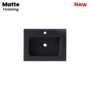 Lavabo GO 60 Cerámica Negro Mate - 5602566236579