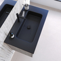 Lavatório GO 80 Cerâmica Negro Mate - 5602566236586