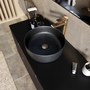 Lavatório VIVA 37 Cerâmica Negro Mate - 5602566236678