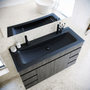 Lavatório GO 120 1P Cerâmica Negro Mate - 5602566042095