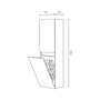 Coluna PLAY/ZEUS Suspensa 35 cm c/Tulha Branco - 5602566242310