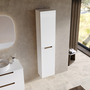 Coluna LOFTY Suspensa 35 cm Branco c/ puxador Gold - 5602566244482