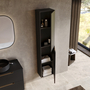 Columna LOFTY Suspendida 35 cm Negro Mate c/ tirador Gold - 5602566244499
