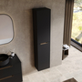 Columna LOFTY Suspendida 35 cm Negro Mate c/ tirador Gold - 5602566244499