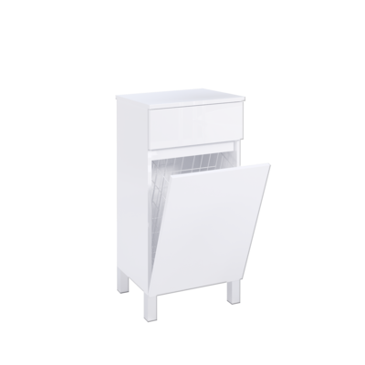 Mesita ZEUS Chão 40 cm c/Tulha Branco