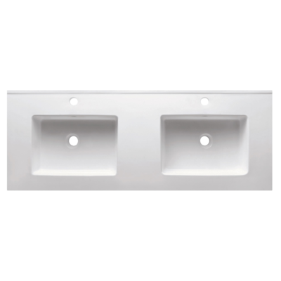 Basin SPIRIT 120 Double Ceramic White