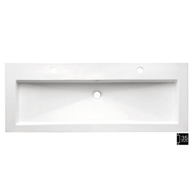 Lavatório FASHION 120 Cerâmica Branco
