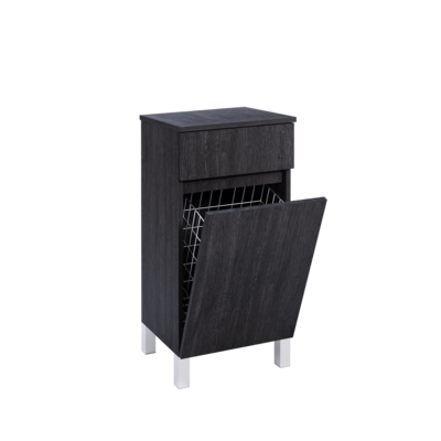 Mesita ZEUS Chão 40 cm c/Tulha Carvalho Cinza Escuro