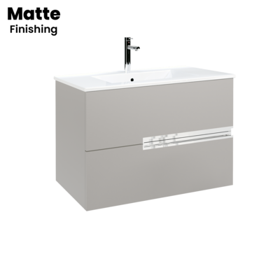 Móvel ONE Suspenso 80 cm Cinza Matte