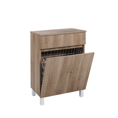 Mesita ZEUS Suelo 60 cm con Cesto Roble