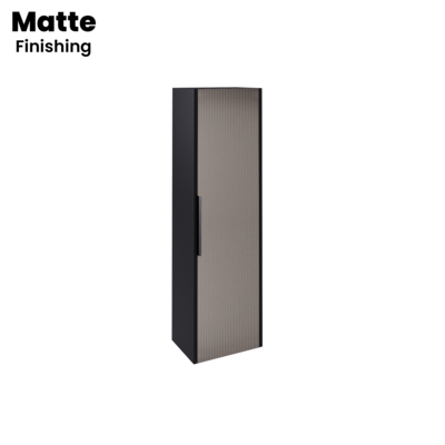 Tall Unit TITANIUM Suspended Black Mate e Grey Stripes