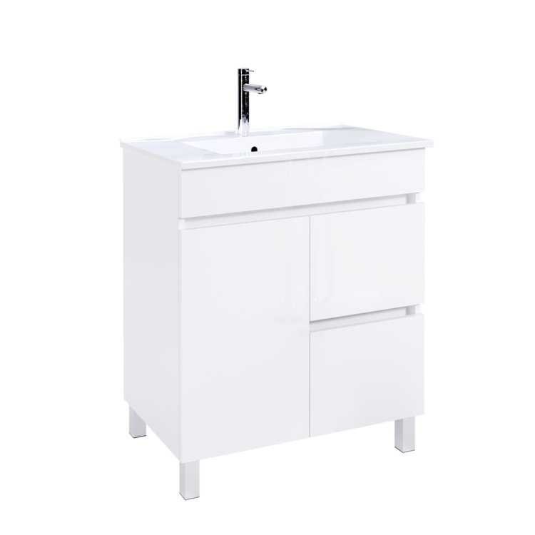 Vanity ZEUS Freestanding 70 cm White - 5602566153470
