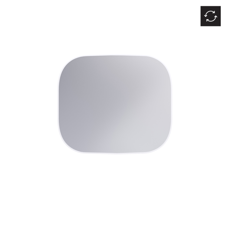 Espelho BARI 80x70 cm Branco - 5602566215123