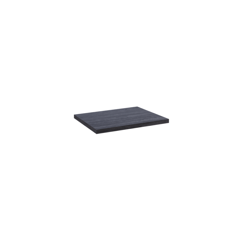 Washbasin worktop 30mm PLAY V2 60 cm Dark Grey Oak - 5602566233004