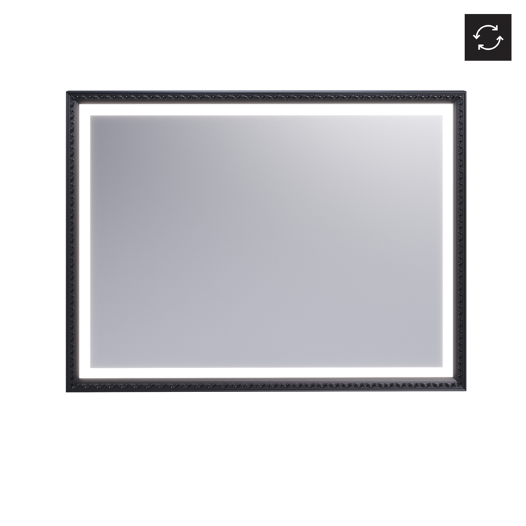Espelho LIZ 120x90cm Preto Mate - 5602566234995