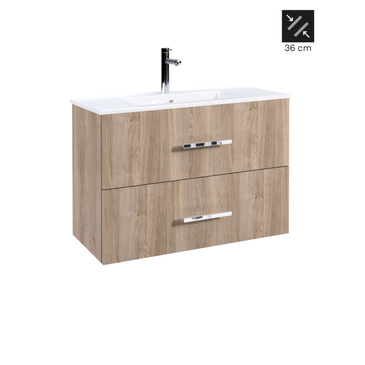 Mueble TINY Suspendido 80 cm Roble - 5602566235954