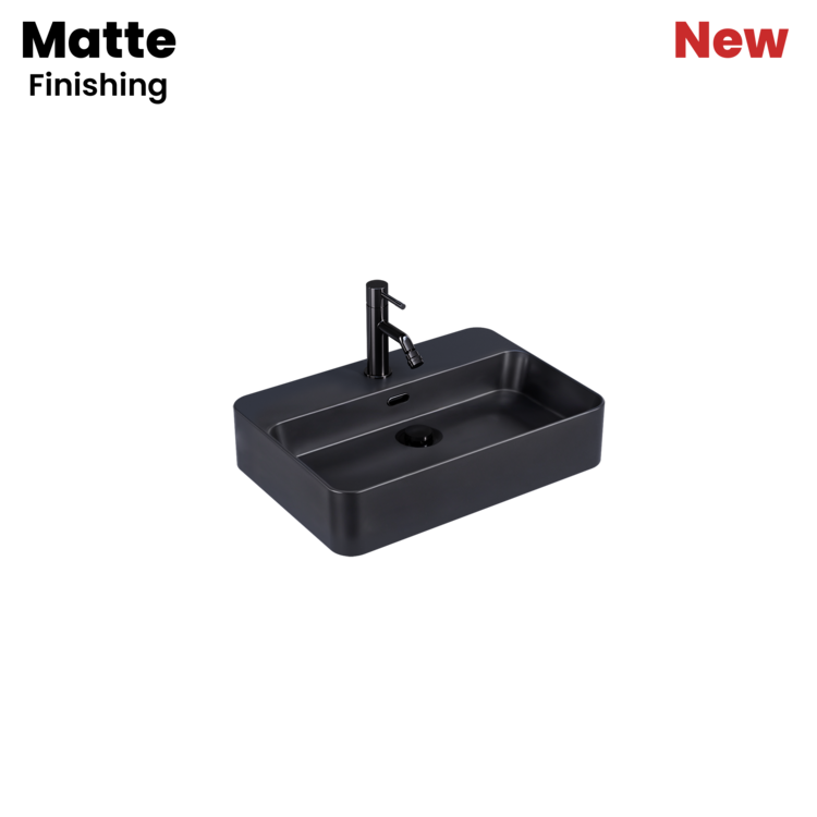 Lavatório TRUST 55  Cerâmica Negro Mate - 5602566236623