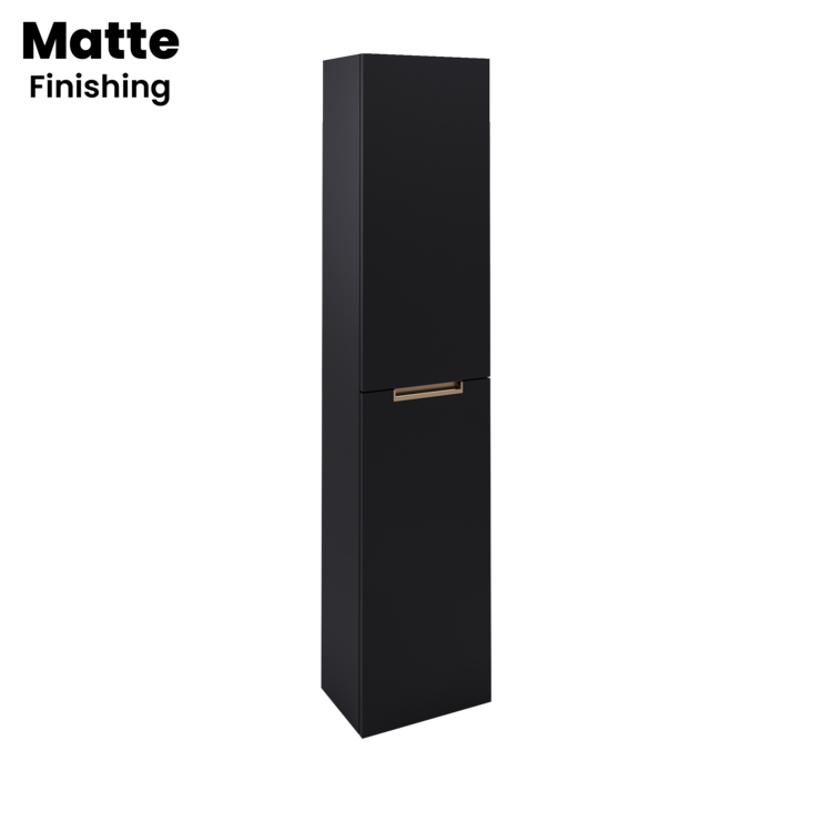 Columna LOFTY Suspendida 35 cm Negro Mate c/ tirador Gold - 5602566244499